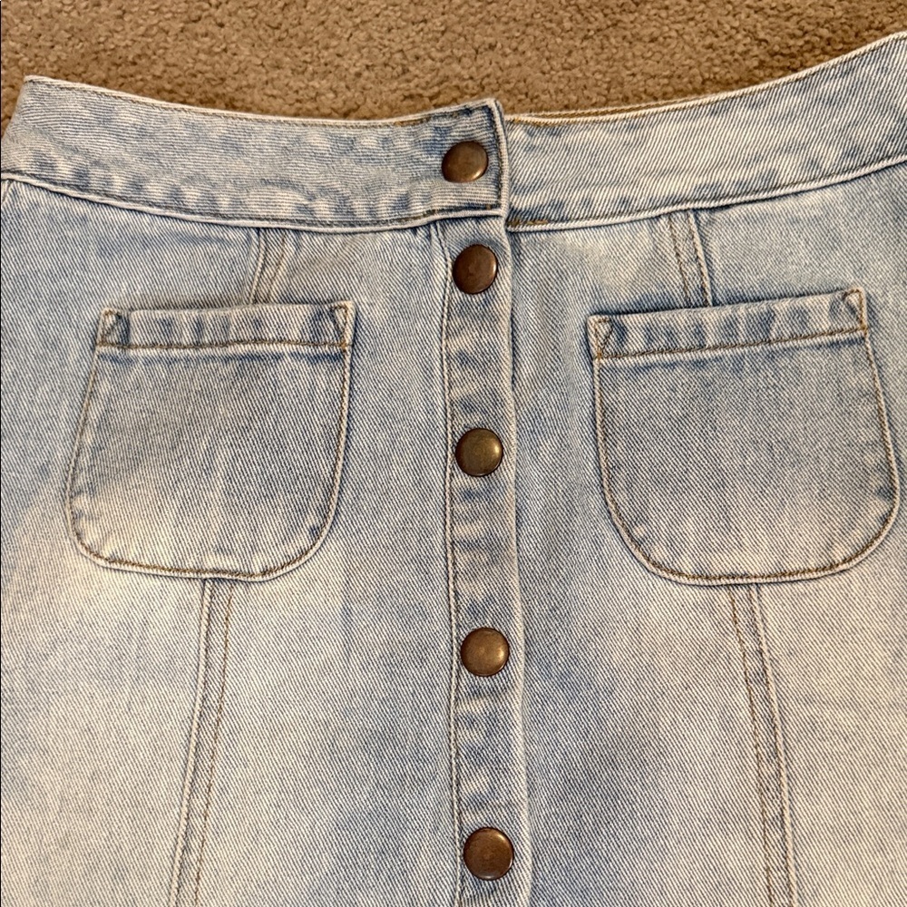 Brandy Melville Light Blue Denim Skirt - Picture 5 of 5